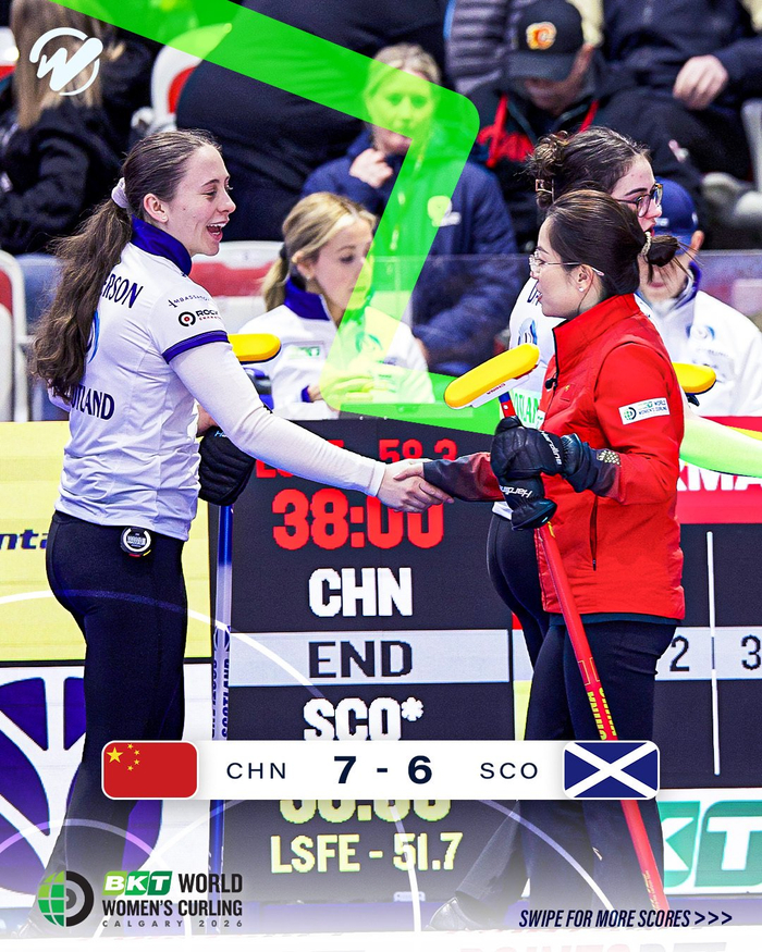 b体育-中国女壶加局惜败丹麦，循环赛1胜3负|世锦赛|中国队|冰壶|韩雨|瑞士_新浪体育_新浪新闻